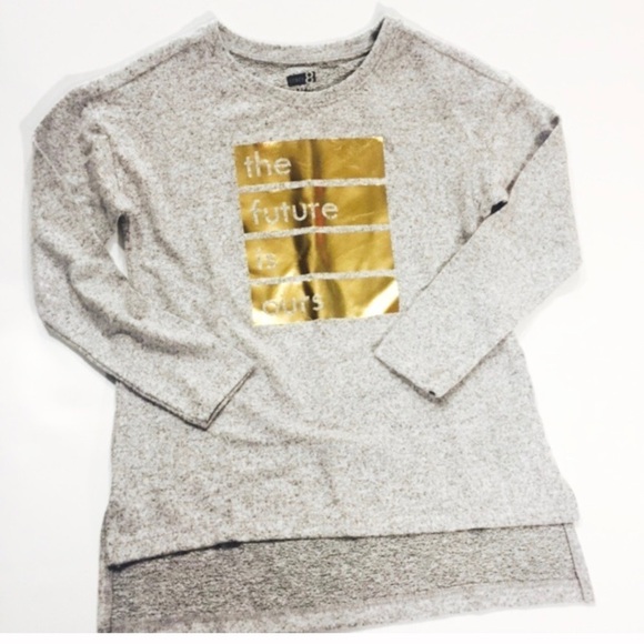 Crazy 8 | Graphic Long Sleeve Top Girls Medium 7-8 New With Tags NWT - Picture 2 of 10